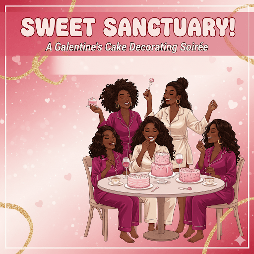 A Galentine's Cake Decorating Soirée by Pretty Sweets & Tea